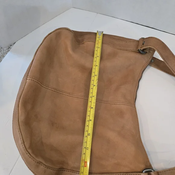 Spikes & Sparrow Tan Leather Satchel Bag Purse Very Good Condition - Picture 7 of 9